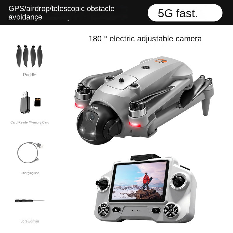 Drone YL059 GPS Remote Control Brushless Aircraft with Drop Function Obstacle Avoidance, and 5G Screen Control Quadrcopter