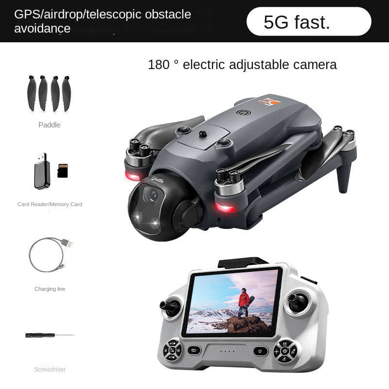 Drone YL059 GPS Remote Control Brushless Aircraft with Drop Function Obstacle Avoidance, and 5G Screen Control Quadrcopter