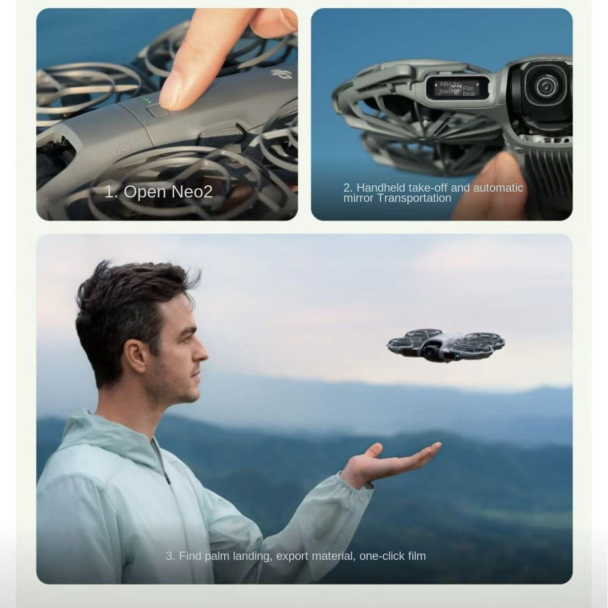 DJI Drone Neo 2 Flying Smart Follow 4K Entry-Level Aerial Photography Flight Camera Mini Type for Beginners