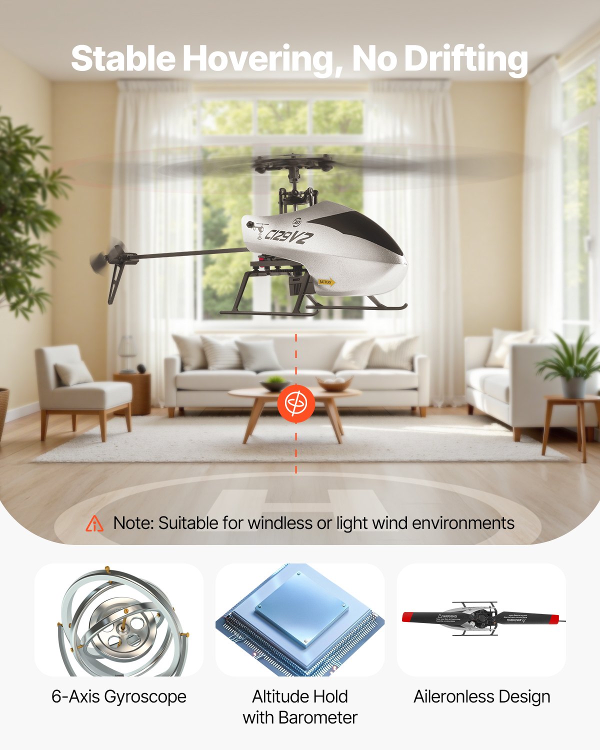 C129VZ RC Helicopter 4 Channel Remote Control Aircraft Toy 39 Min Flight Kids Present